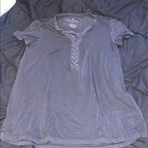 american eagle long t-shirt with detailing